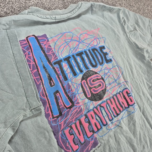 Anvil Other - Vintage 1993 Anvil T-Shirt Mens Large USA Single Stitch Attitude is Everything